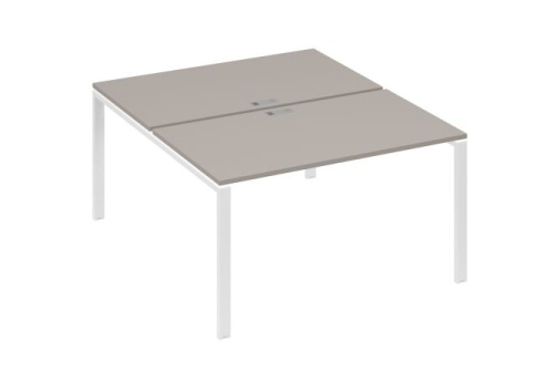 Рабочая станция (2х140) Мира Нумо, цвет мокко премиум + белый