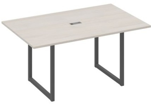 Стол для переговоров прямоугольный Мира Одри, цвет дуб шамони + антрацит