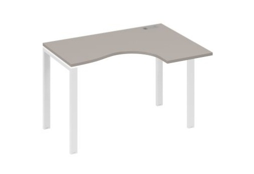 Стол эргономичный правый Мира Нумо, цвет мокко премиум + белый