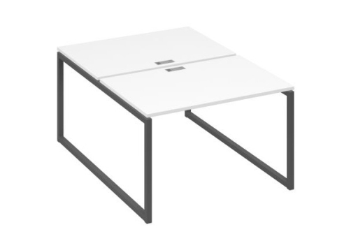 Рабочая станция (2х120) Мира Одри, цвет белый премиум + антрацит