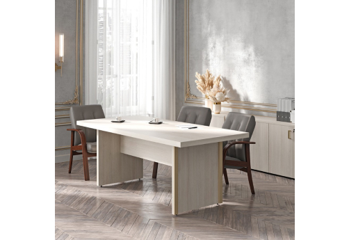 Стол для переговоров Доминго, цвет дуб шамони светлый