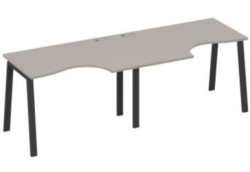 Станция рабочая эргономичная 2х120 Мира Трио, цвет мокко премиум + антрацит