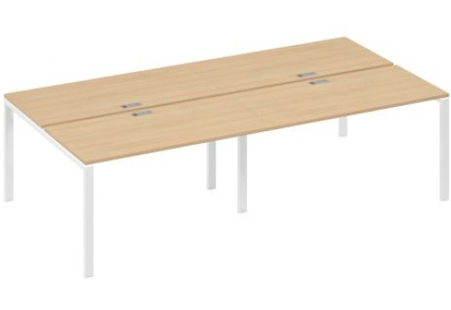 Рабочая станция (4х140) Мира Нумо, цвет натуральный дуб + белый