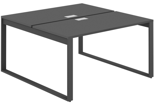 Рабочая станция с лючком Фламинго, цвет антрацит + антрацит