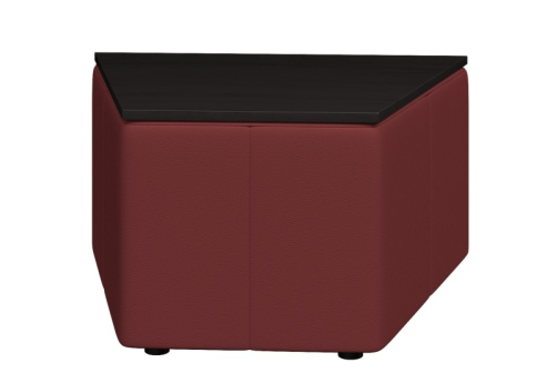 Стол трапеция, цвет бордовый