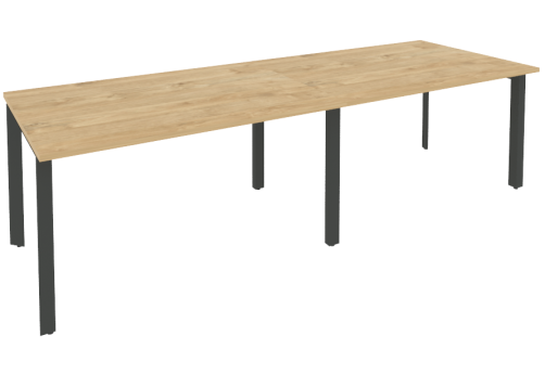 Стол для переговоров (2 столешницы), цвет тиквуд светлый