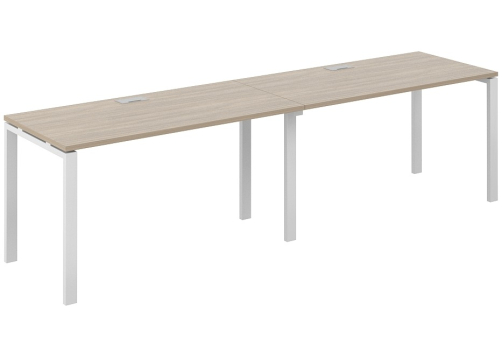 Рабочая станция Индиго Сет, цвет дуб темный + белый