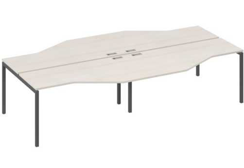 Рабочая станция эргономичная 4х160 Техно Мира Лофт, цвет дуб шамони + антрацит