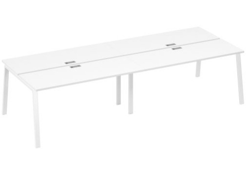 Рабочая станция 4х160 Мира Трио, цвет белый премиум + белый