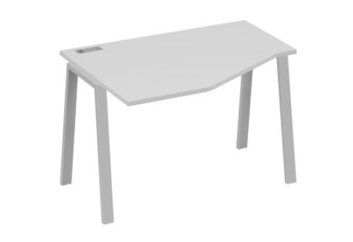 Стол эргономичный левый Мира Трио, цвет серый + серый