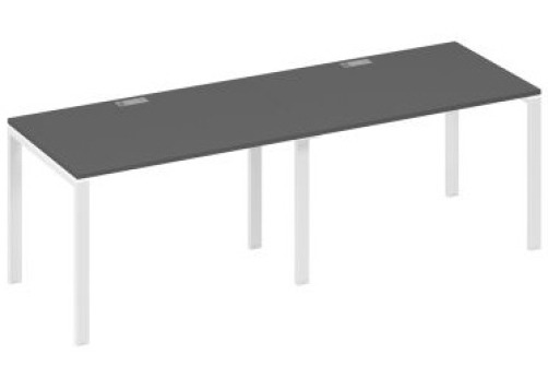 Рабочая станция (2х120) Мира Нумо, цвет антрацит премиум + белый