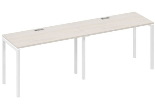Рабочая станция 2х120 Мира Лофт, цвет дуб шамони + белый