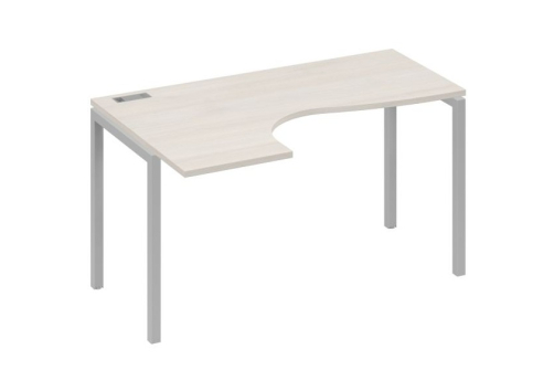 Стол эргономичный левый Классика Мира Лофт, цвет дуб шамони + серый