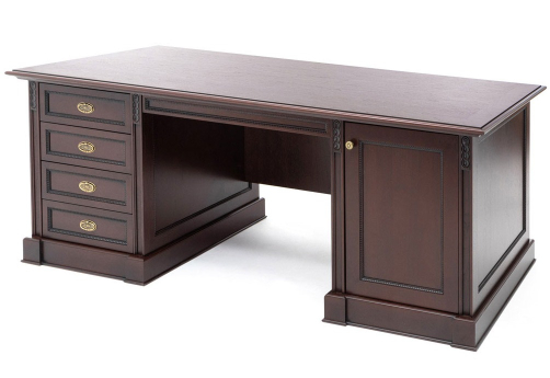 Стол для руководителя Бруквиль, цвет орех
