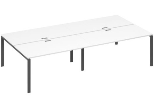 Рабочая станция (4х160) Мира Нумо, цвет белый премиум + антрацит