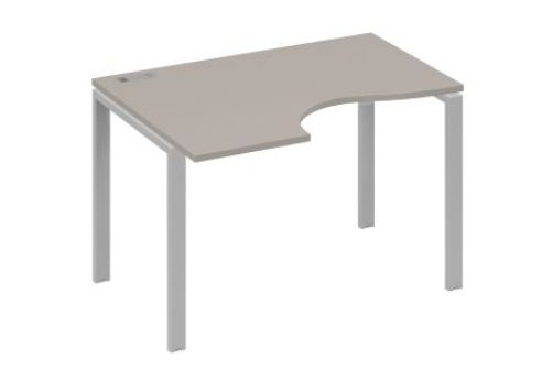 Стол эргономичный левый Мира Нумо, цвет мокко премиум + серый