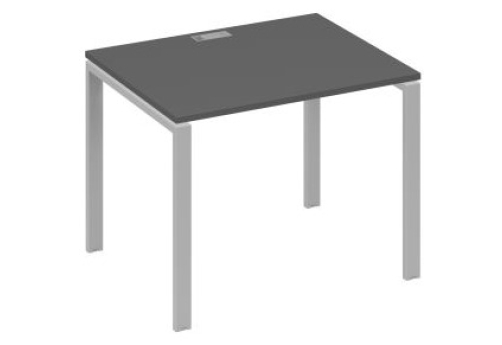 Стол письменный Мира Нумо, цвет антрацит премиум + серый