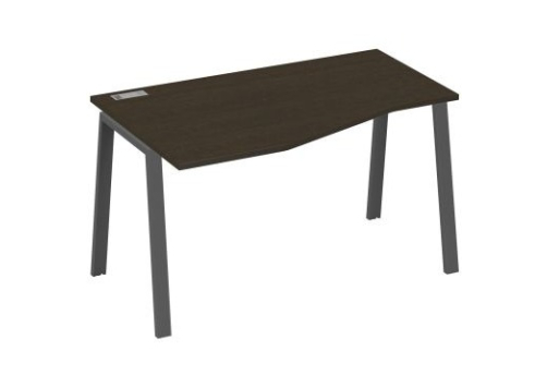 Стол эргономичный левый 140 Мира Трио, цвет венге + антрацит