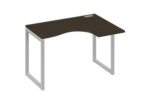 Стол эргономичный правый Мира Одри, цвет венге + серый