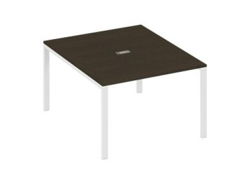 Стол для переговоров прямоугольный Мира Нумо, цвет венге + белый