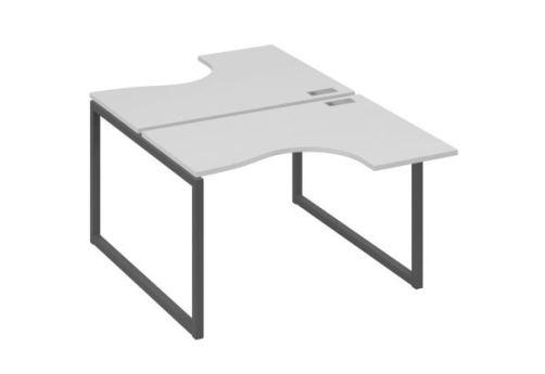 Рабочая станция эргономичная (2х120) Мира Одри, цвет серый + антрацит