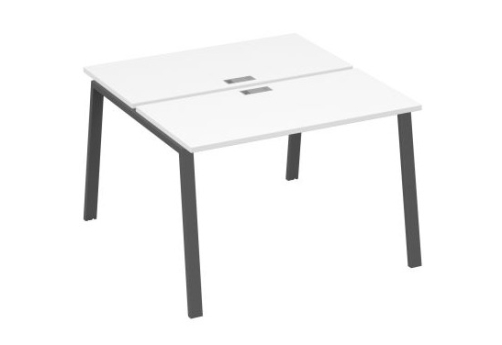 Рабочая станция 2х120 Мира Трио, цвет белый премиум + антрацит