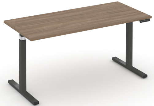 Стол электроподъемный, цвет антрацит + дуб аризона