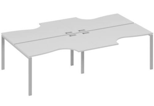 Рабочая станция эргономичная (4х140) Мира Нумо, цвет серый + серый