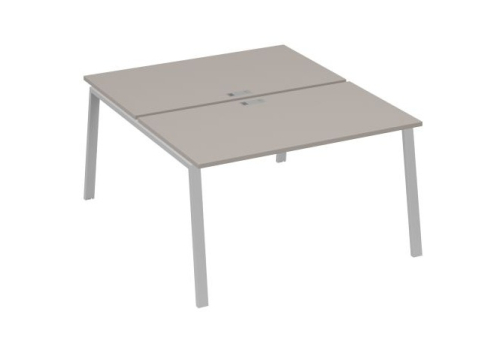 Рабочая станция 2х140 Мира Трио, цвет мокко премиум + серый