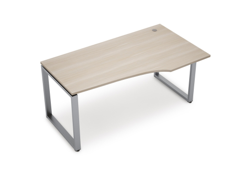 Стол криволинейный правый Деко Опера, цвет шамони светлый