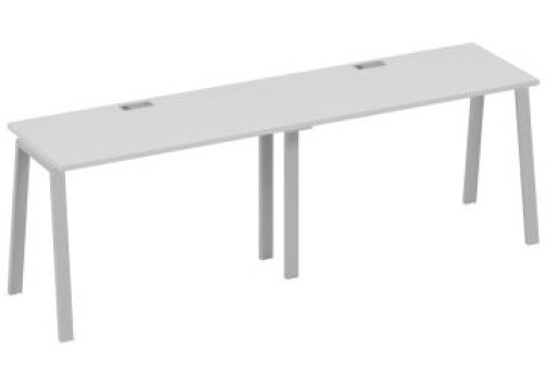 Рабочая станция 2х120 Мира Трио, цвет серый + серый