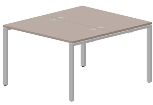 Стол составной на 2 рабочих места (4 заглушки) Киви, цвет тортора