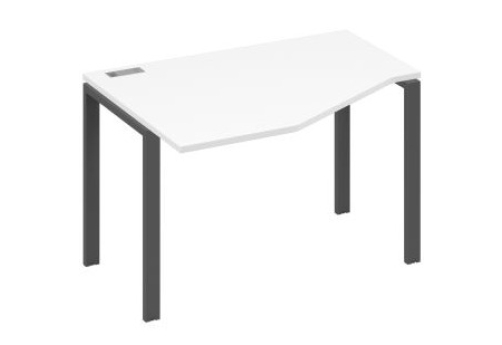Стол эргономичный левый Мира Нумо, цвет белый премиум + антрацит