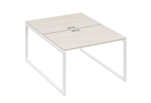 Рабочая станция (2х120) Мира Одри, цвет дуб шамони + белый