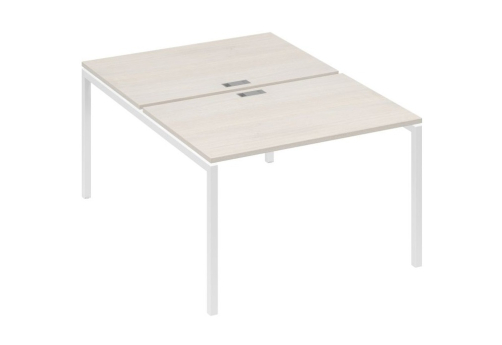 Рабочая станция 2х120 Мира Лофт, цвет дуб шамони + белый