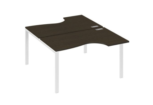 Рабочая станция эргономичная (2х140) Мира Нумо, цвет венге + белый