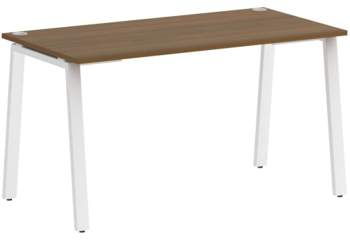 Стол письменный, цвет орех + белый