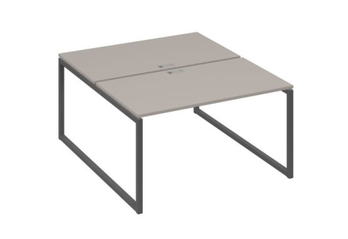 Рабочая станция (2х140) Мира Одри, цвет мокко премиум + антрацит