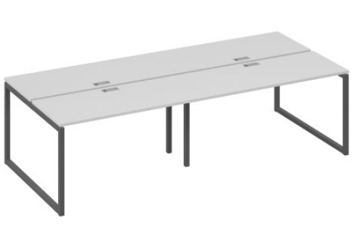 Рабочая станция (4х140) Мира Одри, цвет серый + антрацит