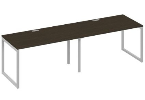 Рабочая станция (2х140) Мира Одри, цвет венге + серый