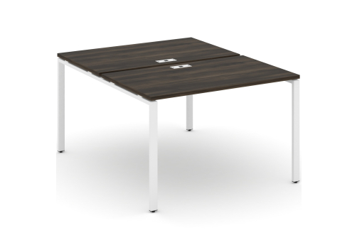 Рабочая станция на 2 места Динен, цвет дуб мали-белый