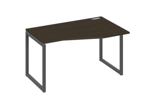 Стол эргономичный правый Мира Одри, цвет венге + антрацит