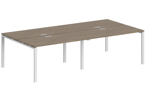 Рабочая станция Индиго Сет, цвет дуб темный + белый