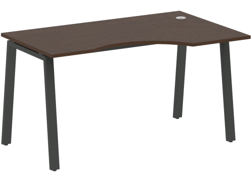 Стол эргономичный правый, цвет венге