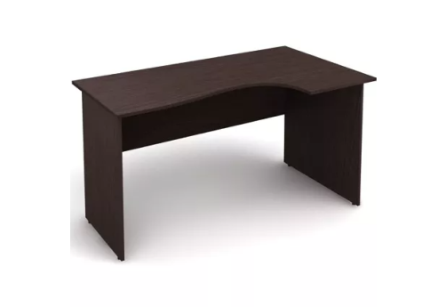Стол криволинейный правый, цвет венге
