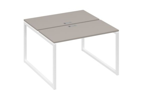 Рабочая станция (2х120) Мира Одри, цвет мокко премиум + белый