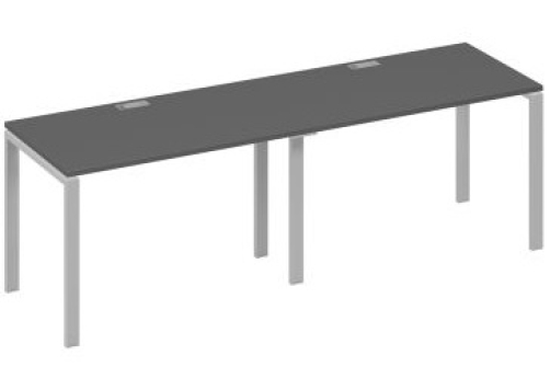 Рабочая станция (2х120) Мира Нумо, цвет антрацит премиум + серый
