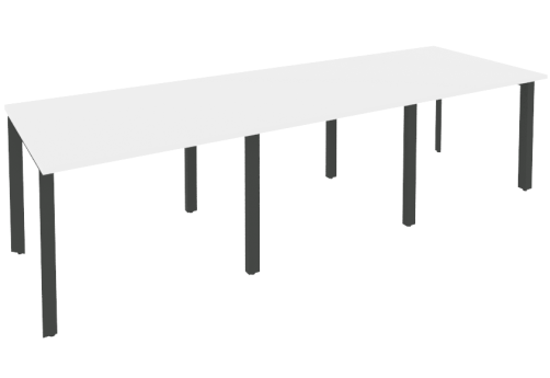 Стол для переговоров (3 столешницы), цвет белый