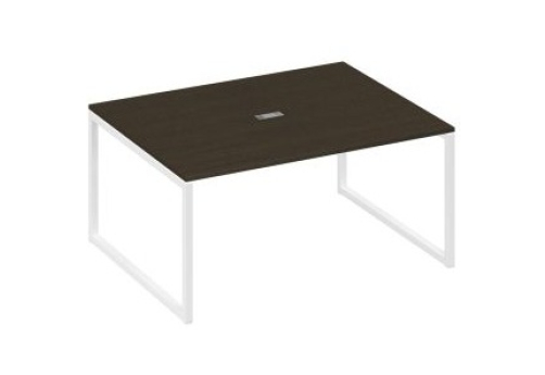 Стол для переговоров прямоугольный Мира Нумо, цвет венге + белый