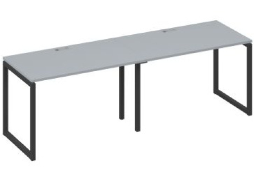 Рабочая станция (2х120) Мира Одри, цвет серый + антрацит